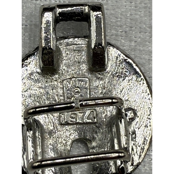 Vintage Mimi Di N Belt Buckle Star Fish‎ Silver Tone Signed - Picture 5 of 8